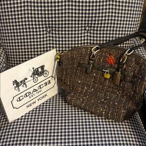 Coach vintage Chelsea Boucle Emerson  Tweed satchel
